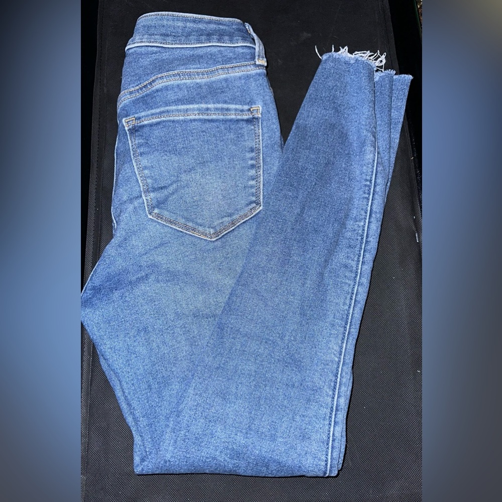 Old Navy Skinny Jeans, size 0, high rise and button fly